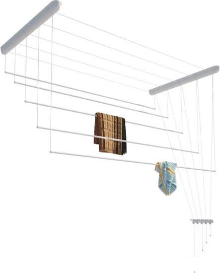 Сушилка для белья Лиана потолочная, пластик белый, 1,4 м (СП-002) от компании Интернет-магазин marchenko - фото 1