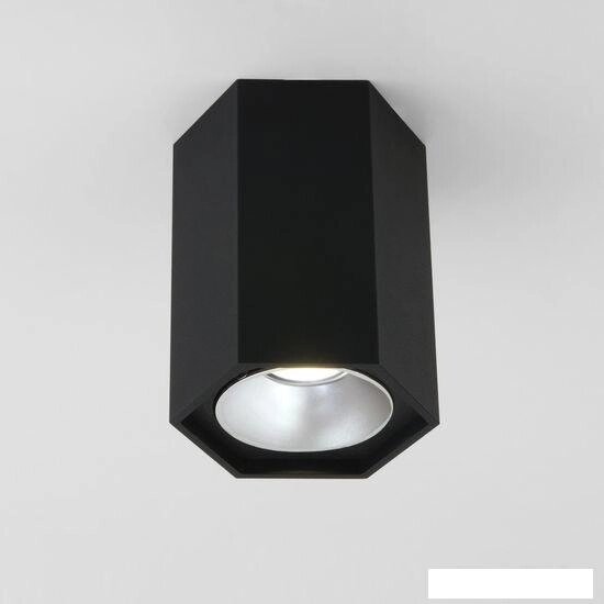 Точечный светильник Elektrostandard 25036/LED (черный матовый/серебристый) от компании Интернет-магазин marchenko - фото 1
