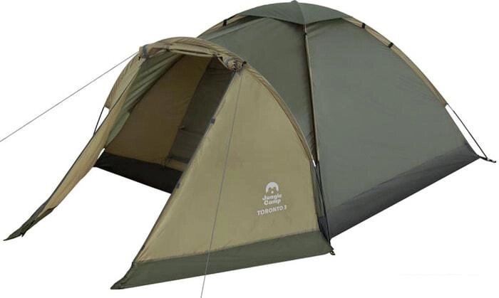 Треккинговая палатка Jungle Camp Toronto 3 (оливковый) от компании Интернет-магазин marchenko - фото 1