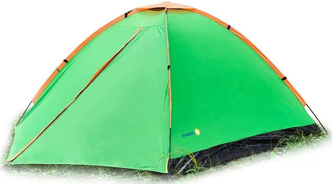 Треккинговая палатка Sundays Summer 4 (зеленый/желтый) от компании Интернет-магазин marchenko - фото 1