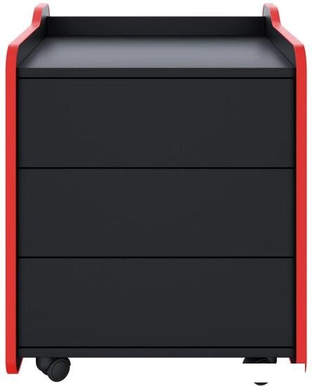 Тумба VMM Game Case 50 Black Red CS-2BKRD (черный/красный) от компании Интернет-магазин marchenko - фото 1
