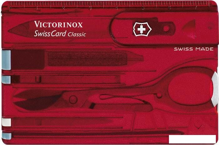 Туристический нож Victorinox SwissCard Classic 0.7100.T от компании Интернет-магазин marchenko - фото 1