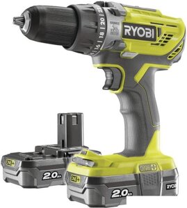 Ударный шуруповерт Ryobi R18PD3-220S 5133003342 (с 2-мя АКБ, сумка)