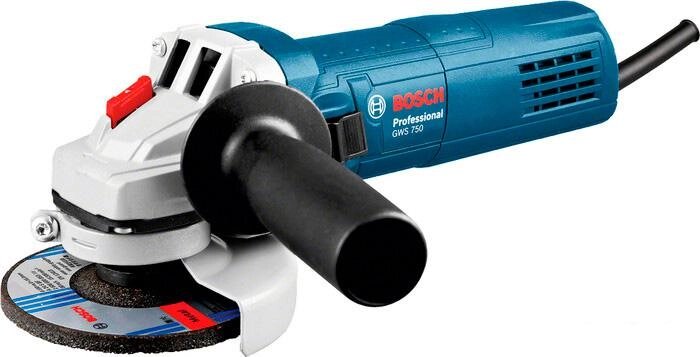 Угловая шлифмашина Bosch GWS 750-125 Professional [0601394001] от компании Интернет-магазин marchenko - фото 1