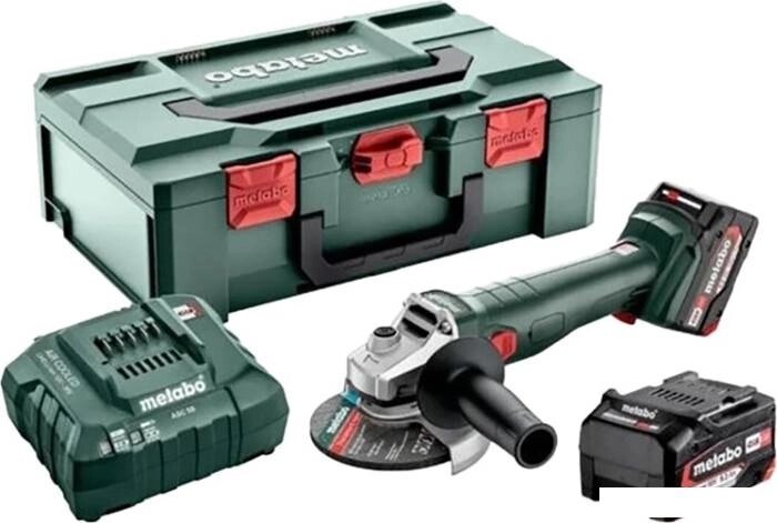 Угловая шлифмашина Metabo W 18 L 9-125 602247510 (с 2-мя АКБ, кейс) от компании Интернет-магазин marchenko - фото 1