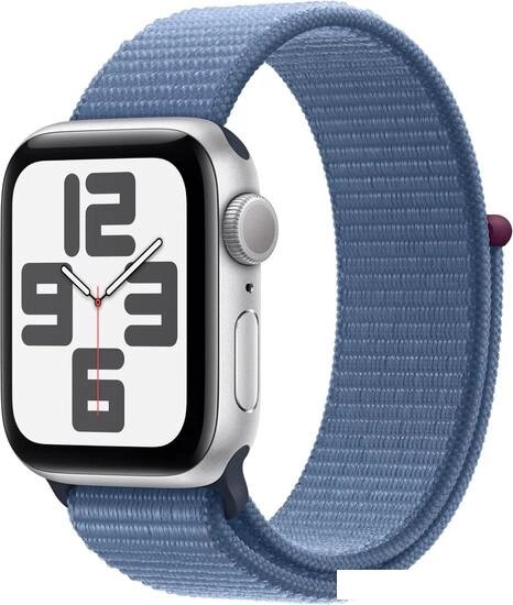 Умные часы Apple Watch SE 2 40 мм (алюминиевый корпус, серебристый/синий шторм, нейлоновый ремешок) от компании Интернет-магазин marchenko - фото 1