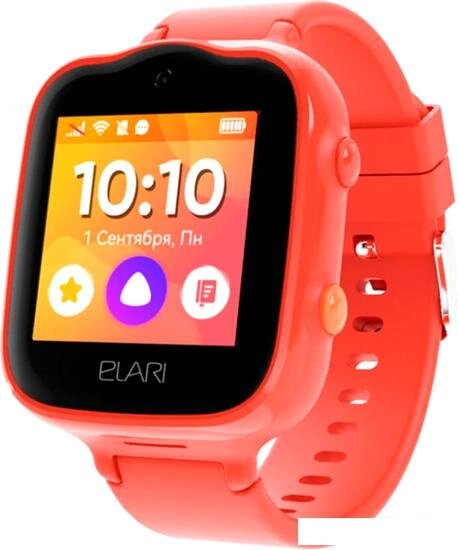 Умные часы Elari KidPhone 4G Bubble (красный) от компании Интернет-магазин marchenko - фото 1