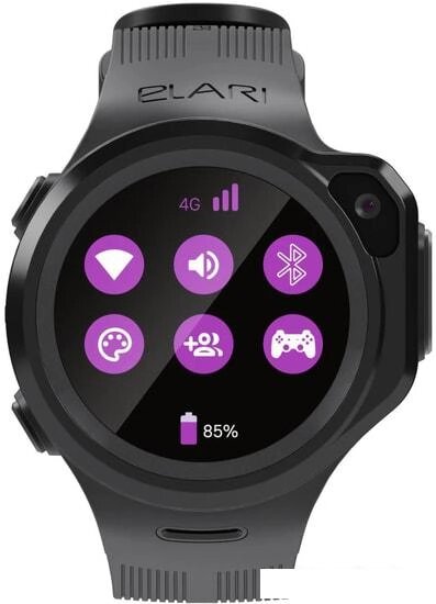 Умные часы Elari KidPhone 4GR (черный) от компании Интернет-магазин marchenko - фото 1