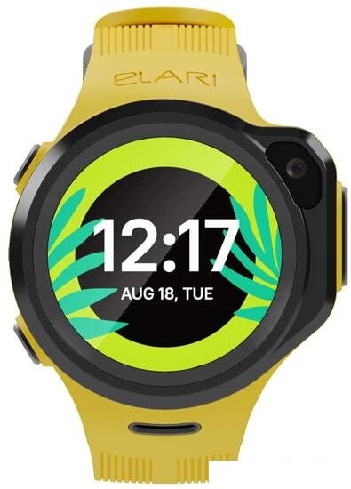 Умные часы Elari KidPhone 4GR (желтый) от компании Интернет-магазин marchenko - фото 1