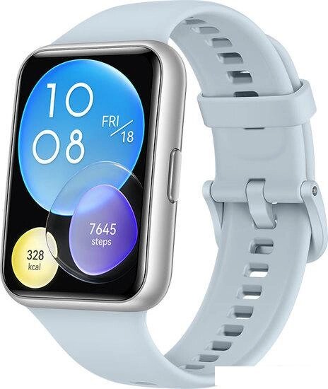 Умные часы Huawei Watch FIT 2 Active междунароная версия (серо-голубой) от компании Интернет-магазин marchenko - фото 1