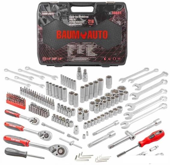 Универсальный набор инструментов BaumAuto BM-38841 (216 предметов) от компании Интернет-магазин marchenko - фото 1