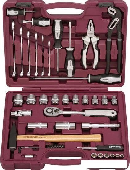 Универсальный набор инструментов Thorvik UTS0056 (56 предметов) от компании Интернет-магазин marchenko - фото 1