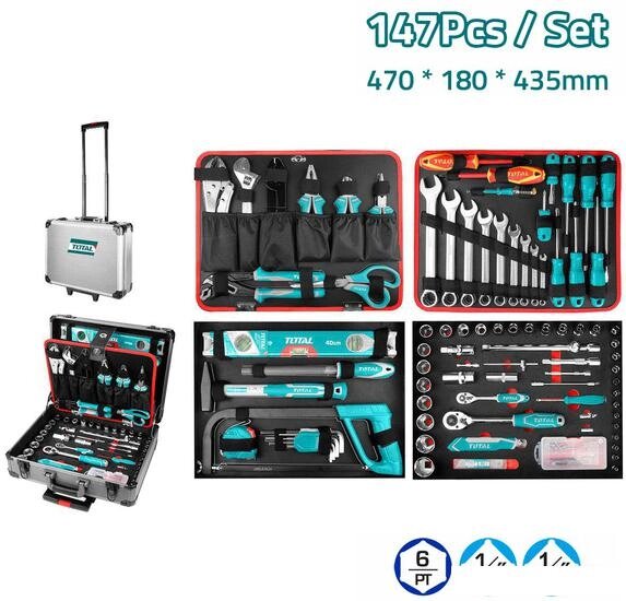Универсальный набор инструментов Total THKTHP21476 (147 предметов) от компании Интернет-магазин marchenko - фото 1