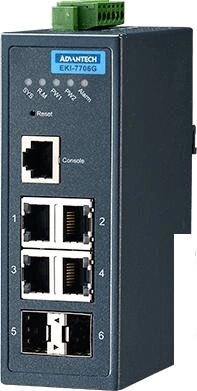 Управляемый коммутатор 2-го уровня Advantech EKI-7706G-2F-AE от компании Интернет-магазин marchenko - фото 1