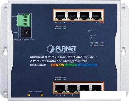 Управляемый коммутатор 2-го уровня PLANET WGS-4215-8P2S от компании Интернет-магазин marchenko - фото 1