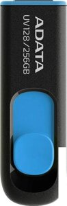 USB Flash A-Data DashDrive UV128 256GB (черный/синий)