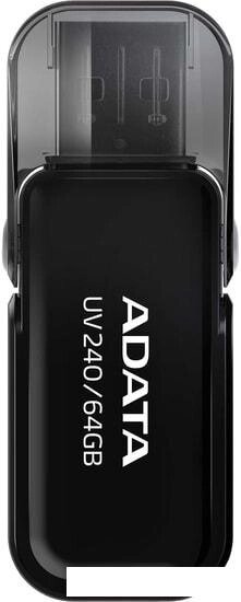 USB Flash A-Data UV240 64GB (черный) от компании Интернет-магазин marchenko - фото 1