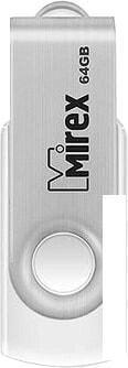 USB Flash Mirex Swivel White 64GB 13600-FMUSWT64 от компании Интернет-магазин marchenko - фото 1