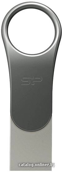 USB Flash Silicon-Power Mobile 80 Gray 64GB (SP064GBUC3C80V1S) от компании Интернет-магазин marchenko - фото 1