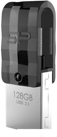USB Flash Silicon-Power Mobile C31 128GB (черный) от компании Интернет-магазин marchenko - фото 1