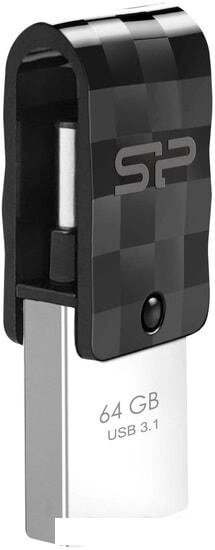 USB Flash Silicon-Power Mobile C31 64GB (черный) от компании Интернет-магазин marchenko - фото 1