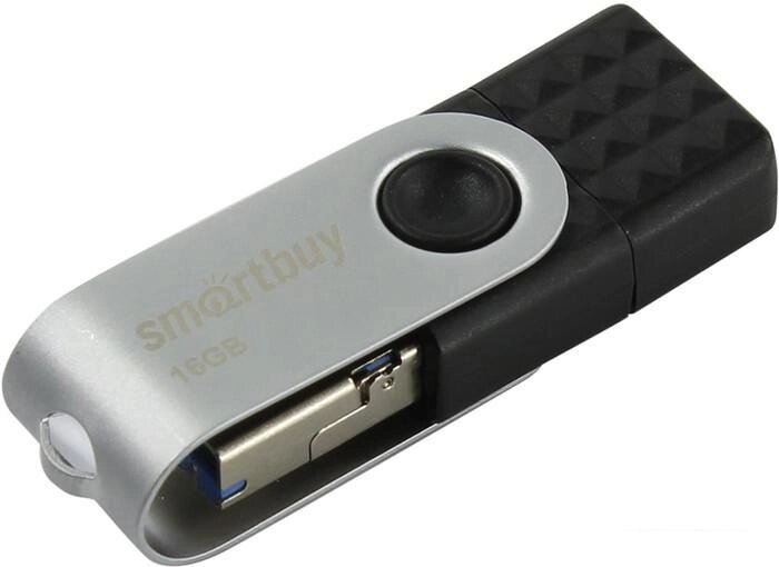 USB Flash Smart Buy Double 16GB (черный) от компании Интернет-магазин marchenko - фото 1