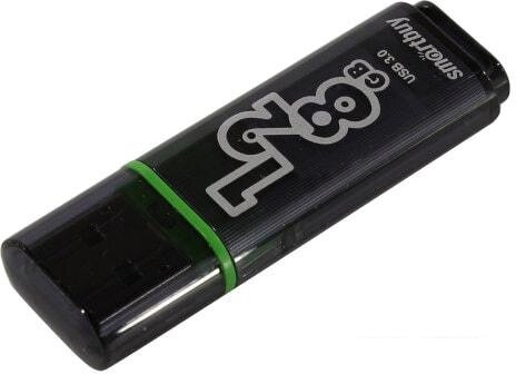 USB Flash Smart Buy Glossy 128GB (черный) от компании Интернет-магазин marchenko - фото 1