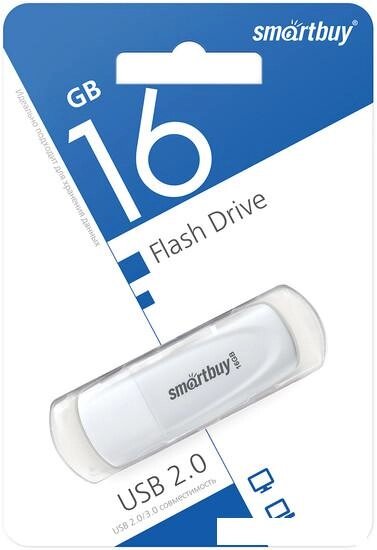 USB Flash SmartBuy Scout 16GB (белый) от компании Интернет-магазин marchenko - фото 1