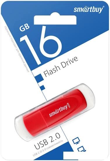 USB Flash SmartBuy Scout 16GB (красный) от компании Интернет-магазин marchenko - фото 1