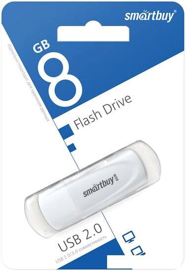 USB Flash SmartBuy Scout 8GB (белый) от компании Интернет-магазин marchenko - фото 1