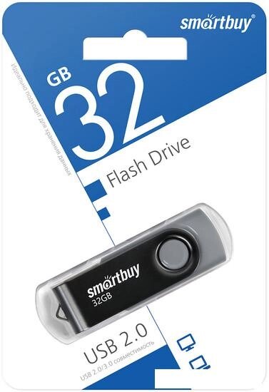 USB Flash SmartBuy Twist 32GB (черный) от компании Интернет-магазин marchenko - фото 1