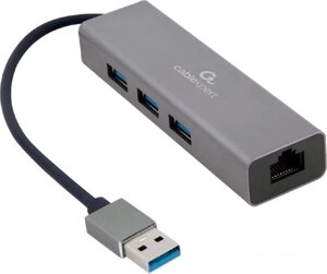 USB-хаб cablexpert A-AMU3-LAN-01