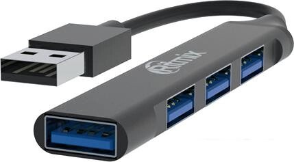 USB-хаб Ritmix CR-4400 Metal от компании Интернет-магазин marchenko - фото 1