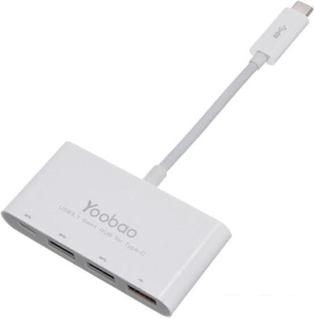 USB-хаб Yoobao YB-H1C3A/C от компании Интернет-магазин marchenko - фото 1