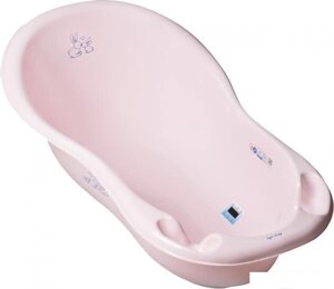 Ванночка для купания Tega со сливом и градусником (розовый) KR-005-104