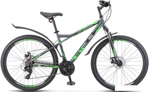 Велосипед Stels Navigator 710 MD 27.5 V020 р. 18 2023 (серый/чёрный/зелёный)