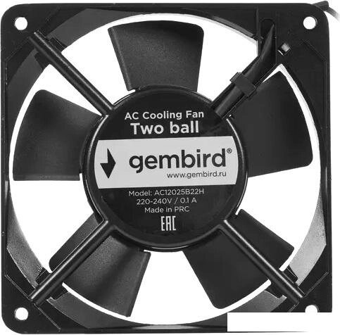 Вентилятор для корпуса Gembird AC12025B22H от компании Интернет-магазин marchenko - фото 1