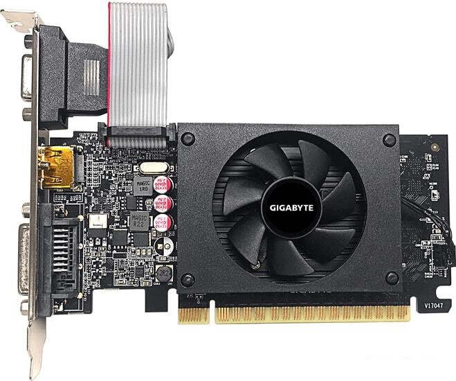 Видеокарта Gigabyte GeForce GT 710 2GB GDDR5 GV-N710D5-2GIL от компании Интернет-магазин marchenko - фото 1
