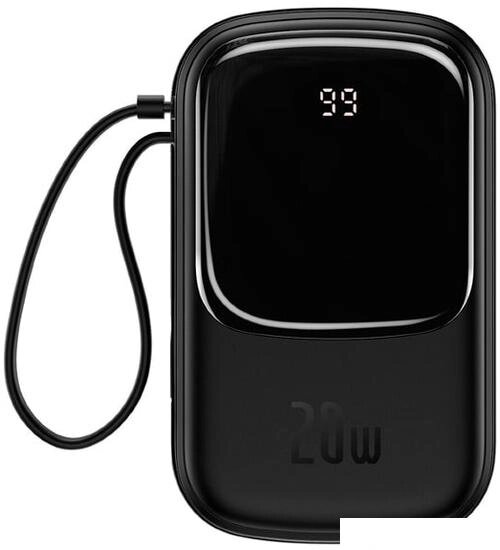 Внешний аккумулятор Baseus Qpow Pro Digital Display Fast Charge 10000mAh 20W (черный) от компании Интернет-магазин marchenko - фото 1