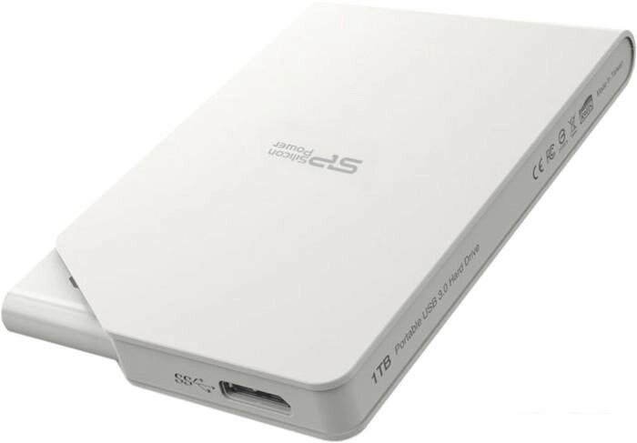 Внешний жесткий диск Silicon-Power Stream S03 1TB White (SP010TBPHDS03S3W) от компании Интернет-магазин marchenko - фото 1