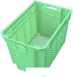 Ящик для хранения БИМАпласт перфорированный 600x400x415 мм (зеленый) от компании Интернет-магазин marchenko - фото 1