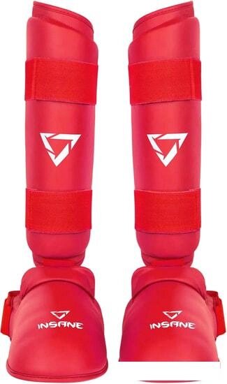 Защита голени и стопы Insane Ferrum IN22-SG200 (XL, красный) от компании Интернет-магазин marchenko - фото 1