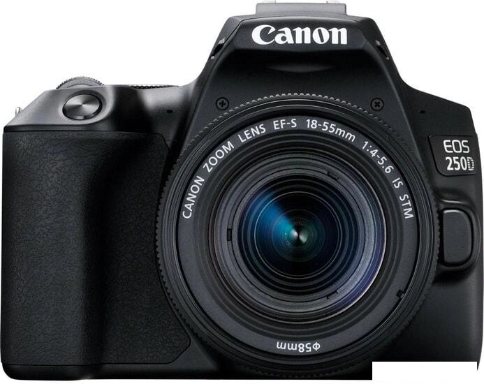 Зеркальный фотоаппарат Canon EOS 250D Kit 18-55 IS STM (черный) от компании Интернет-магазин marchenko - фото 1