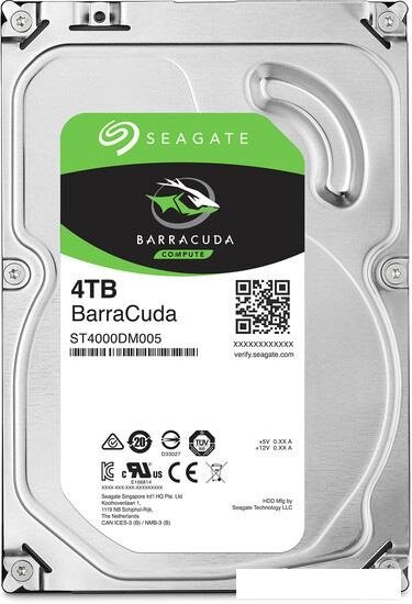 Жесткий диск Seagate Barracuda 4TB [ST4000DM004] от компании Интернет-магазин marchenko - фото 1