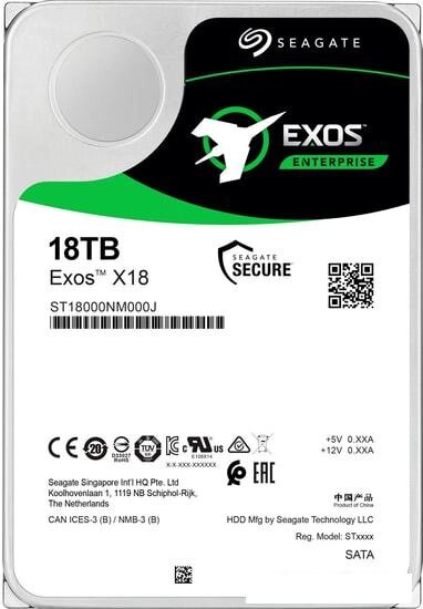 Жесткий диск Seagate Exos X18 18TB ST18000NM000J от компании Интернет-магазин marchenko - фото 1