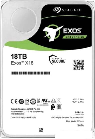 Жесткий диск Seagate Exos X18 18TB ST18000NM004J от компании Интернет-магазин marchenko - фото 1