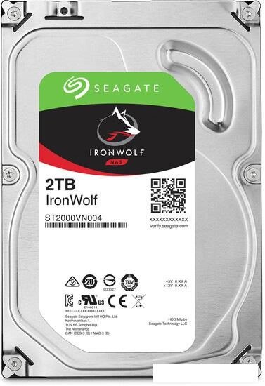 Жесткий диск Seagate Ironwolf 2TB [ST2000VN004] от компании Интернет-магазин marchenko - фото 1