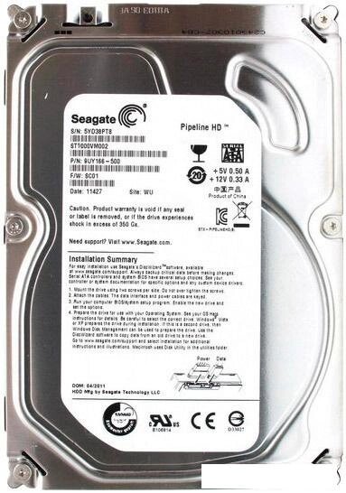 Жесткий диск Seagate Pipeline HD 1TB (ST1000VM002) от компании Интернет-магазин marchenko - фото 1