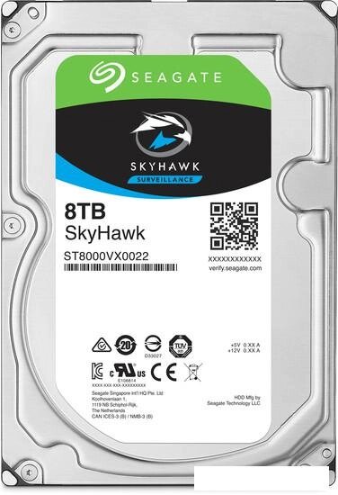 Жесткий диск Seagate Skyhawk 8TB ST8000VX004 от компании Интернет-магазин marchenko - фото 1