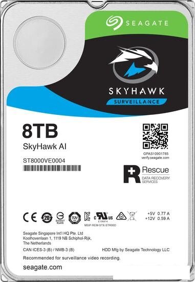 Жесткий диск Seagate SkyHawk AI 8TB ST8000VE0004 от компании Интернет-магазин marchenko - фото 1